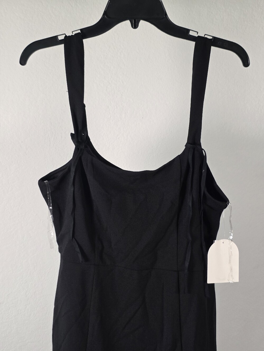 Row A NWT Black White Pleated Hem Mini Dress XXL Sleeveless Scoop Neck - Picture 3 of 9